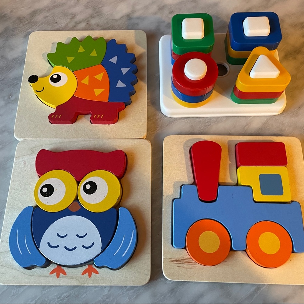 Toddler Playtive Wooden Puzzles and shape-sorter Only For Bundles